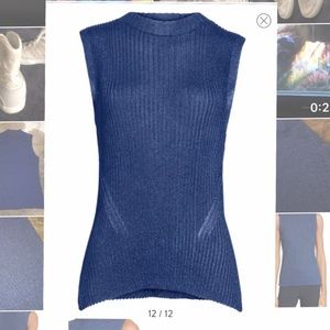 Rag and Bone Halsey metallic sweater tank